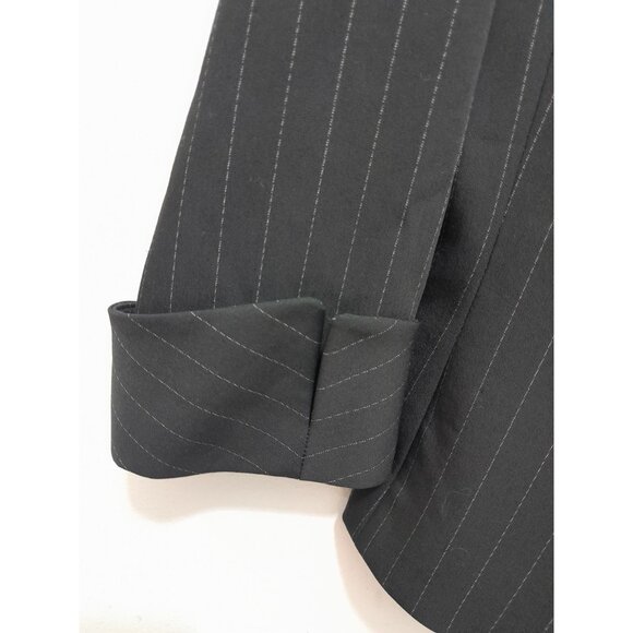 Tahari Womens Double-Breasted Wool Blend Pinstriped Preppy Size 8 Career Blazer - Picture 2 of 4
